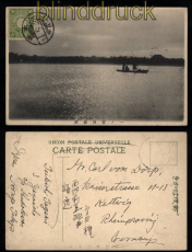 Japan Mi # 77 EF auf sw-AK 1928 nach Kettwig (52107)