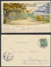 Hamburg Litho-AK Harburg Partie aus der Haake 1902 (d8432)