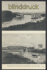 Rethen (Leine) sw-AK Motorboote Scharnhorst + Blcher Leine ungebraucht (d8439)