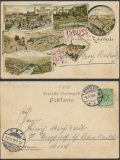 Montjoie farb-AK Gruss aus dem Ruhrthale sieben Ansichten 1898 (d8461)