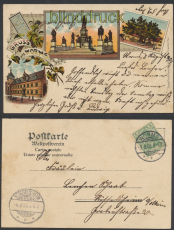 Worms farb-Litho-AK Gruss aus.... drei Ansichten 1904 (d8467)