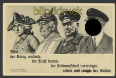 dt. Reich sw-Propaganda-Karte Was der König eroberte .... ungebraucht (d8489)