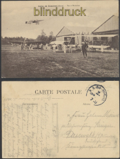 Camp de Sissonne (Aisne) sw-AK Parc dAviation Flugplatz Feldpost 1914 (a2266)