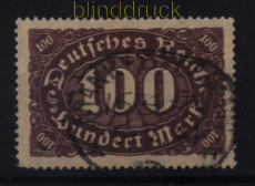 dt. Reich Mi # 219 DD gestempelt Doppeldruck Fotobefund Tworek BPP (52217)