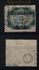 dt. Reich Dienst Mi #  47 I gestempelt geprft Infla Berlin (52226)
