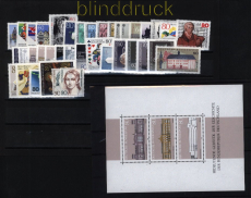 Bund 1986 kompletter postfrischer Jahrgang (52256)
