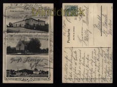 Krossen sw-AK Gruss aus .... drei Ansichrten Mittenwalde 1909 (d8495)