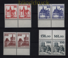 Berlin Mi # 587/90 postfrisch waagerechte Paare (52324)