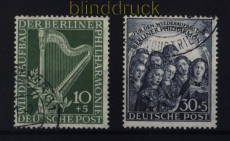 Berlin Mi #  72/73 gestempelt Berliner Philharmonie (52321)
