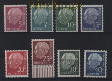 Bund Mi # 179y/260y postfrisch Heuss Lumogen (52299)