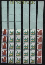 Bund Sehenswrdigkeiten postfrische Rollenenden 5+4 kleines Lot (52534)