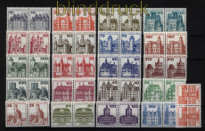 Berlin Mi # 532/677 postfrisch Burgen & Schlsser waagerechte Paare (52556)