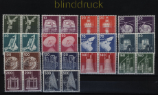 Berlin Mi # 494/507 postfrisch Industrie und Technik waagerechte Paare (52562)