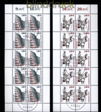 Bund Mi # 2313/14 A gestempelt Sehenswrdigkeiten komplette 10er-Bgen (52370)