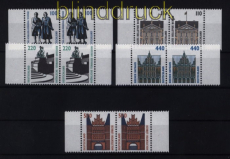 Bund Mi # 1934/38 postfrisch Sehenswrdigkeiten waagerechte Paare (52435)