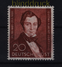Berlin Mi #  74 postfrisch Albert Lortzing (52501)