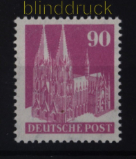 Bi-Zone Bauten Mi #  96 eg IV 90 Pfg. Bauten eng gezhnt postfrisch (52481)