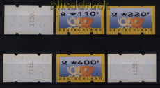 Bund ATM 1999 Mi # 3 Type 2 Versandstellensatz 1 postfrisch teilw. mit Nummer (52476)