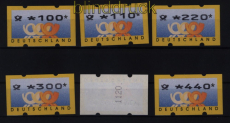 Bund ATM 1999 Mi # 3 Type 2 Versandstellensatz 1 postfrisch teilw. mit Nummer (52474)