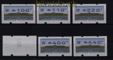 Bund ATM 1993 Mi # 2 Type 2.3 Versandstellensatz 2 postfrisch teilw mit #(52472)