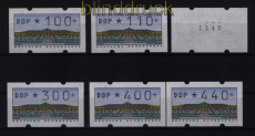 Bund ATM 1993 Mi # 2 Type 1.2 Versandstellensatz 3 postfrisch teilw mit #(52466)