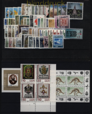 DDR Jahrgang 1990 postfrisch mit allen Blcken und Kleinbgen (52395)