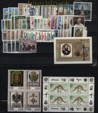 DDR Jahrgang 1990 postfrisch mit allen Bl�cken und Kleinb�gen (52393)