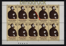 DDR Mi # 2755 postfrisch Kleinbogen III Martin Luther (52397)