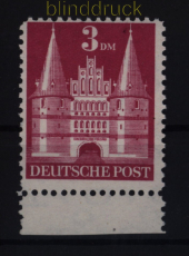 Bi-Zone Bauten Mi #  99 wg II postfrisch 3 Mark Bauten weit gezhnt (52579)