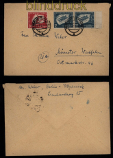 DDR Mi #  280 (2) und 281 MiF auf Brief Berlin 1951 nach Mnster (52582)