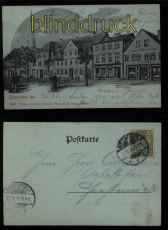 Holzminden Mondschein-AK Marktplatz 1901 (d8508)