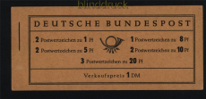 Bund Markenheftchen Mi #   4 X RLV I ** MH-Deckel unterschiedlich Heuss (52627)