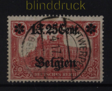 dt. Besetzung 1. WK Landespost Belgien Mi #  8 gestempelt (52742)