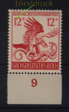 dt. Reich Mi # 906 I postfrisch Marsch in Mnchen Plattenfehler (52866)