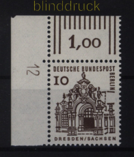 Berlin Mi # 242 postfrisch Druckerzeichen DZ 12 Kleine Bauwerke (52877)