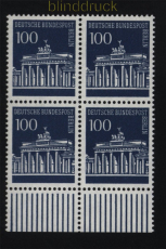 Berlin Mi # 290 postfrisch 4er-Block Unterrand Brandenburger Tor (52878)