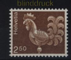 Schweiz Mi # 1057 x postfrisch Turmhahn normales Papier (52892)