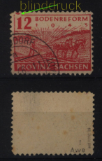 SBZ Mi #  86 w a A I gestempelt Postmeistertrennung Plattenfehler gepr. J(52932)