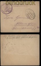Feldpost 1. Weltkrieg Feldpostbrief Bahnpost Lttich-Tergnier 1915 (52780)