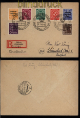 all. Besetzung Mi # 930 in MiF SBZ R-Brief SSt. Dbern (52917)