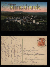 Bad Wildungen farb-AK Blick vom Waldhaus 1917 (d8520)
