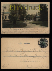 Bad Oeynhausen farb-AK Gruss aus .... Park-Hauptpromenade 1902 (d8529)