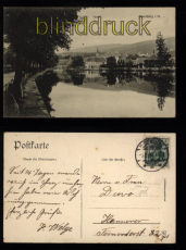 Ilsenburg i. H. sw-AK Teich 3.8.1906 nach Hannover (d8531)