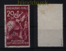 franz. Zone Rheinland-Pfalz Mi # 30 I gestempelt geprft Wehner BPP (53014)
