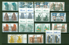 Berlin Mi # 793/874 gestempelt Sehenswrdigkeiten waagerechte Paare (53144)