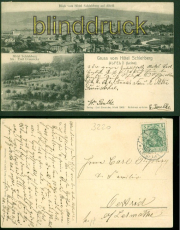 Alfeld (Leine) sw-AK Gruss vom Hotel Schlehberg 1903 (d9149)