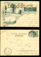 Brinkum sw-AK Gruss aus .... drei Ansichten 1899 nach Jeddeloh  (d9158)