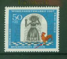 Berlin Mi # 313 II postfrisch Plattenfehler der Pechkessel (53162)