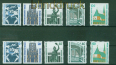 Berlin Mi # 794/834 C + D postfrisch Sehenswrdigkeiten geschnittene Mark(53165)
