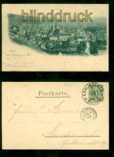 E�lingen a. M. sw-AK Gesamtansicht 1899 nach Laufen (d8558)
